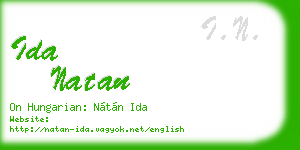 ida natan business card