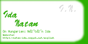 ida natan business card